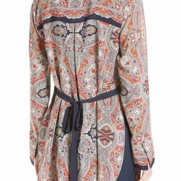 Theory silk print tunic - Picture 3 of 10